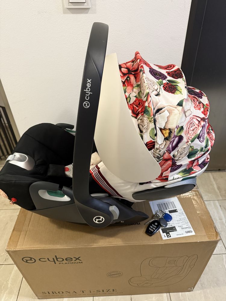 Стол за кола Cybex Cloud T i-Size Spring Blossom Light, 45 – 87 см