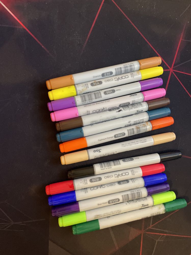 Copic маркери + тънкописци