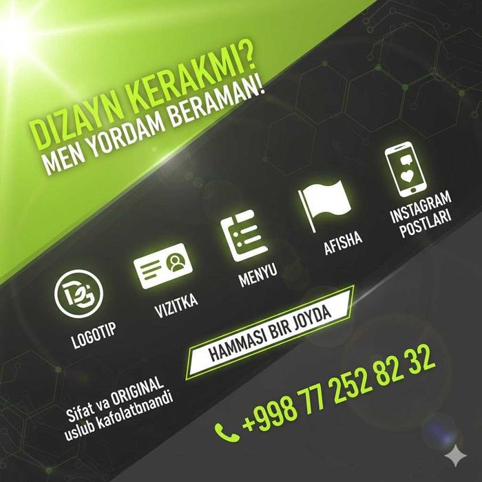 Grafik dizayner xizmati | Услуги графического дизайнера | Инфографика