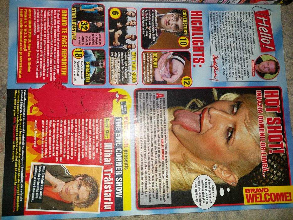 Revista Bravo cu harry Potter pe coperta nr 23 / 2005