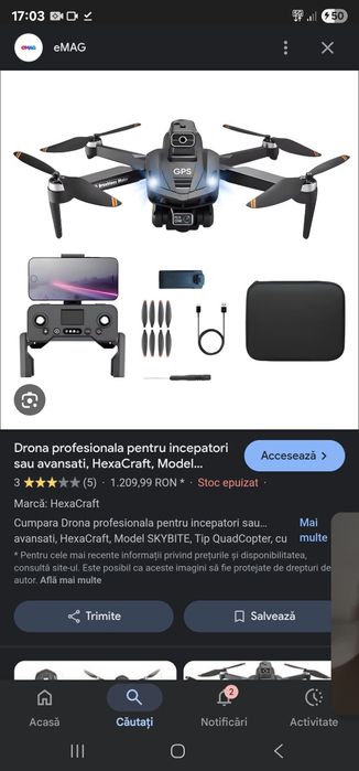 Drona hexacraft skybite noua