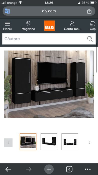 Mibila moderna neagra in forma de U