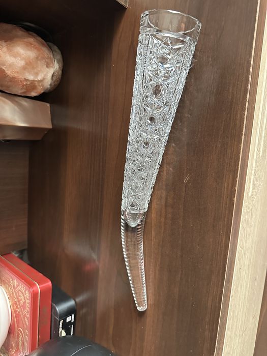 Хрустальный винный рог