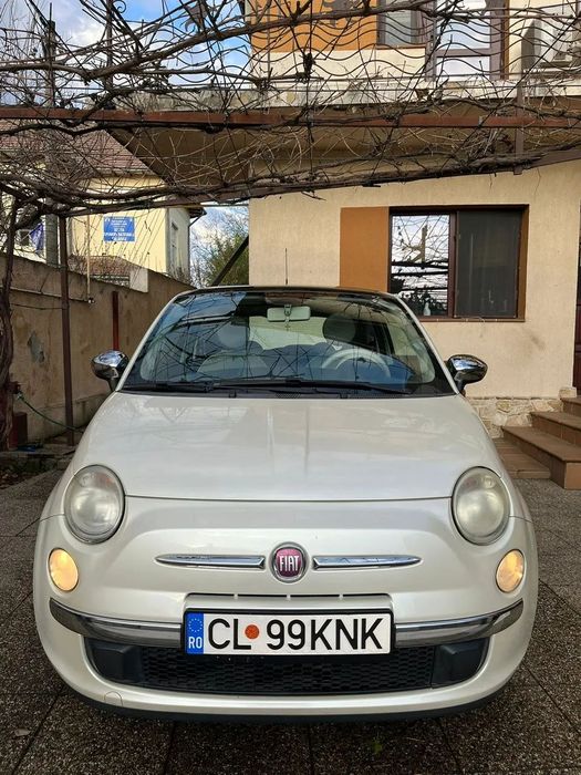Fiat 500 Buburuza de vanzare, alb-crem perlat, merge impecabil