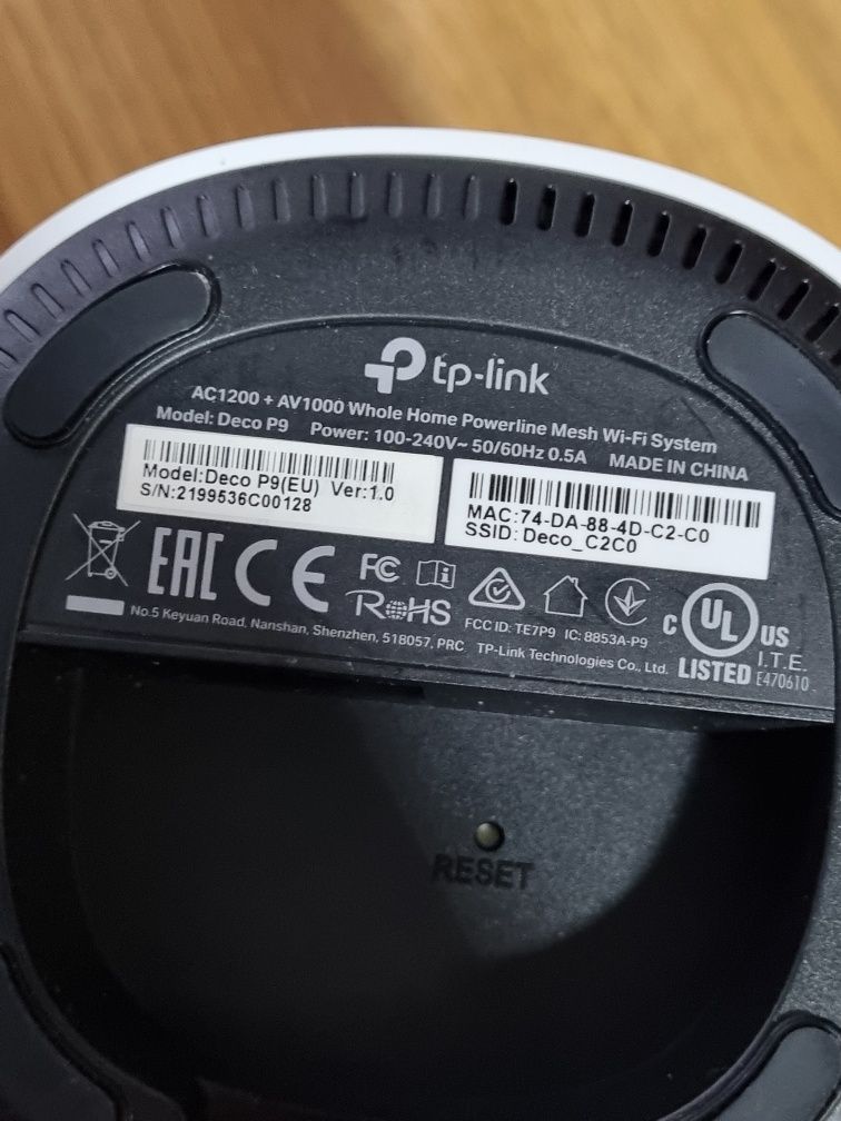 Sistem Wi-Fi Mesh TP-Link Deco P9 (3-pack) AC1200 + AV1000 defecte