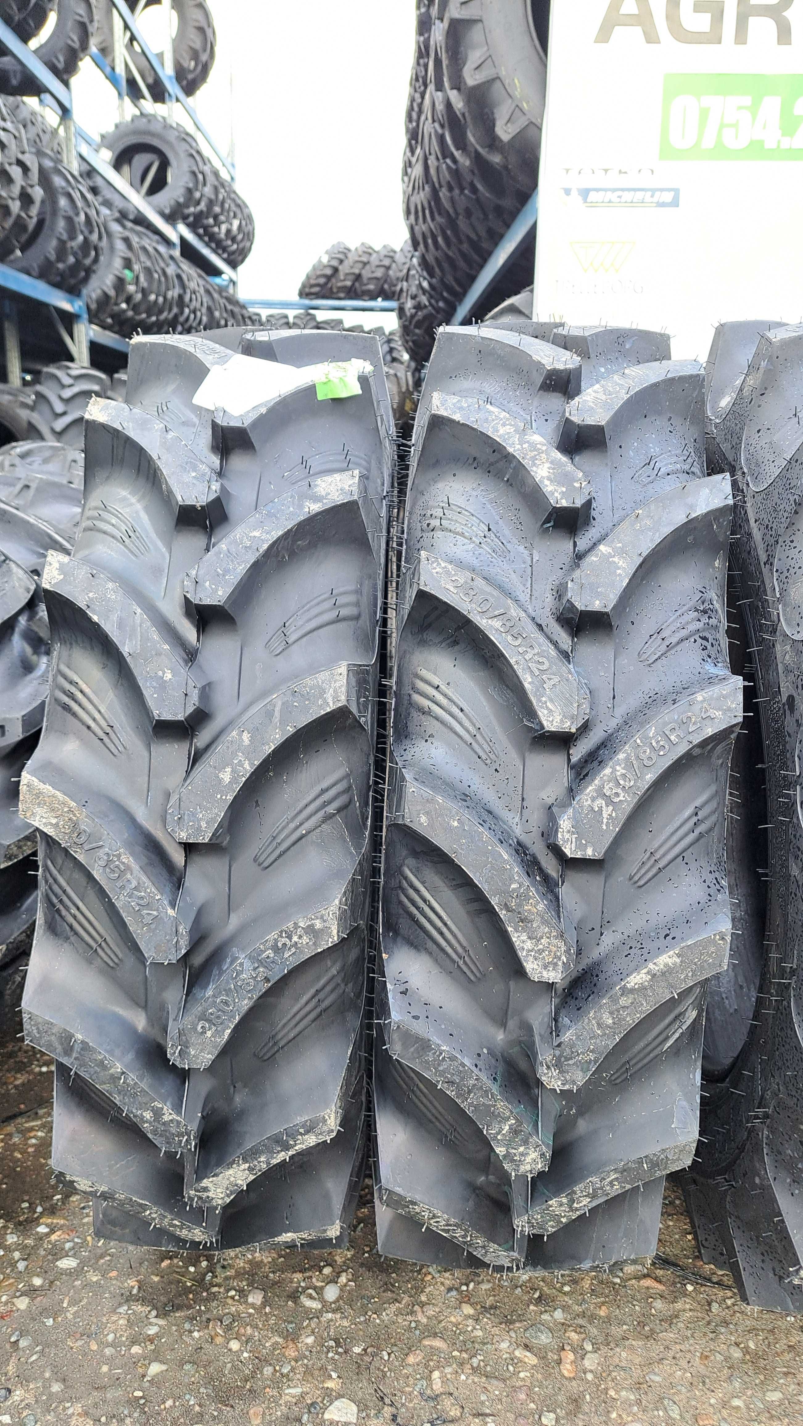 Cauciucuri noi radiale 11.2R24 OZKA 280/85R24 tractor fata incarcator