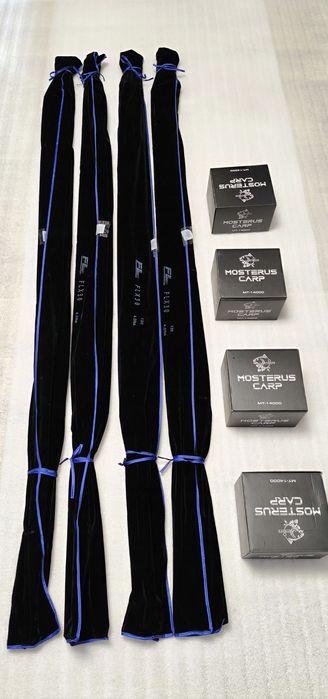 SET 4 Lansete FL FLX30 3.96M 4.0Lbs 2Seg + 4 Mulinete PRO FL MT 14000