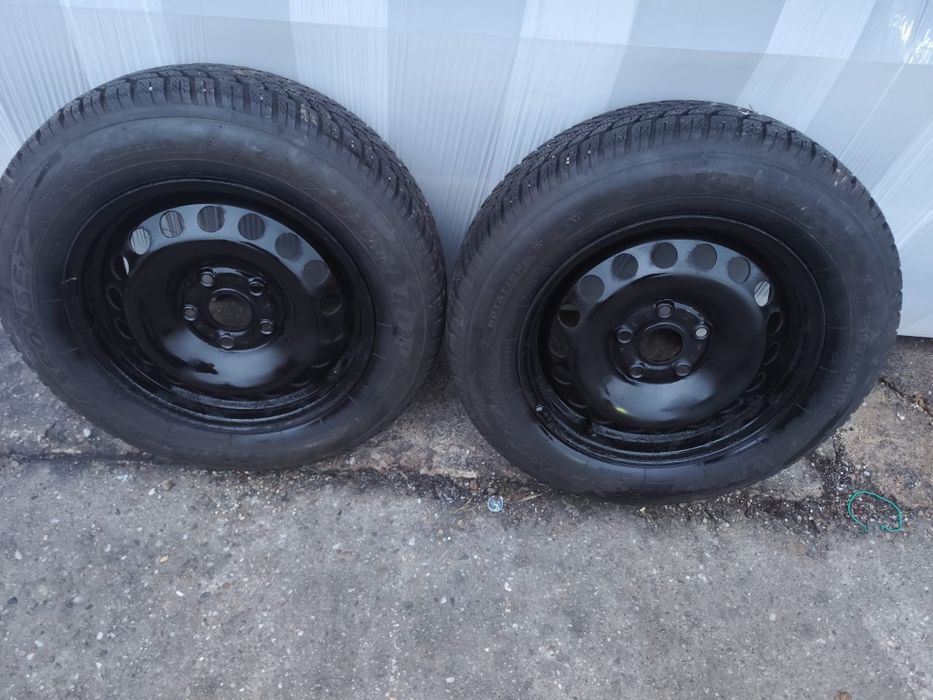 Jante roti 5×112 r15 +anvelope 195 65 r15 iarna ca noi gama vag !!