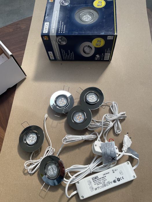 Lichidare stoc set 5 spoturi Flector cromate