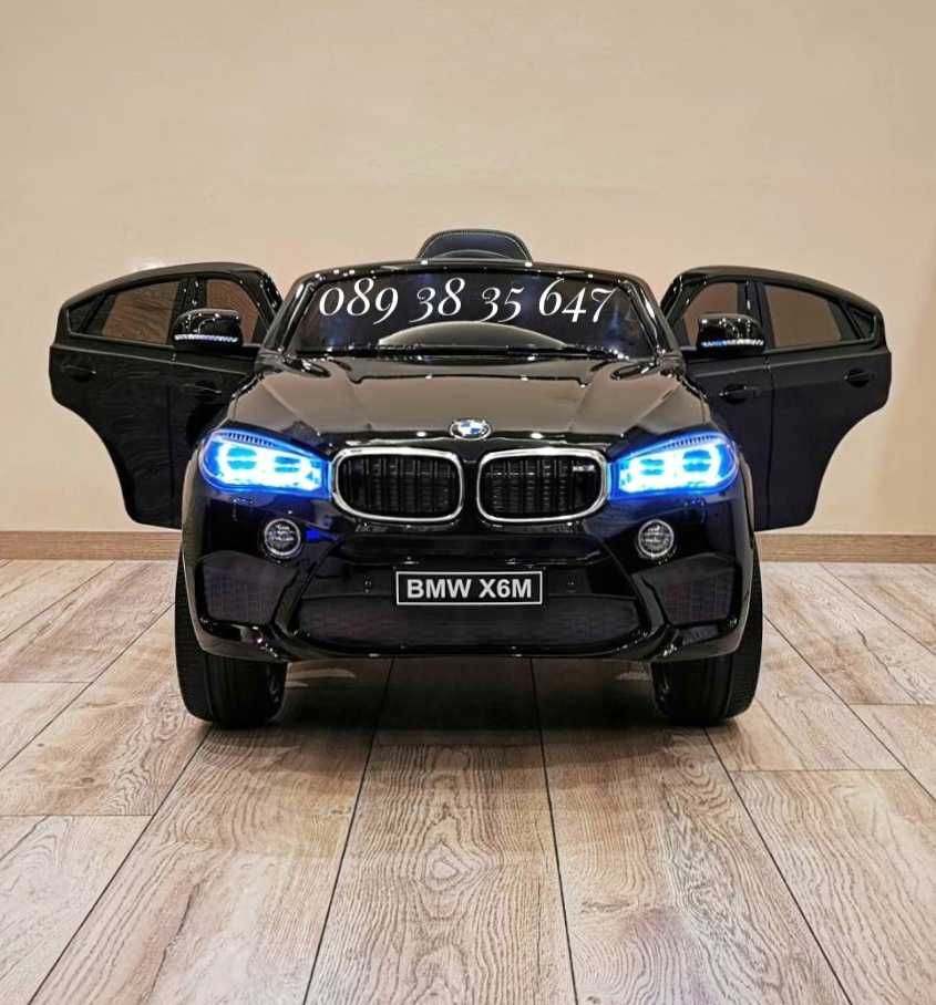 ТОП ЦЕНА!НОВО!Акумулаторен джип BMW X6 с 12V батерия,EVA гуми,USB