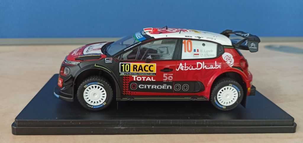 Macheta Citroen C3 WRC Loeb Rallye Catalunya 2018 - IXO/Hachette 1/24