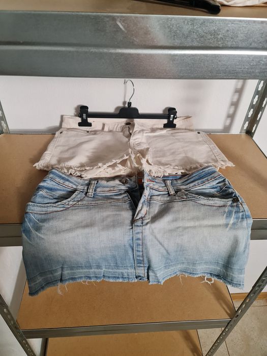 Fustita si pantaloni foarte scurti 30cm marime 38, de vara, domnisoare