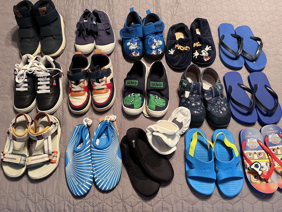 Кецове, боти, пантофи, чехли, цвички и сандали за момче номер 30
