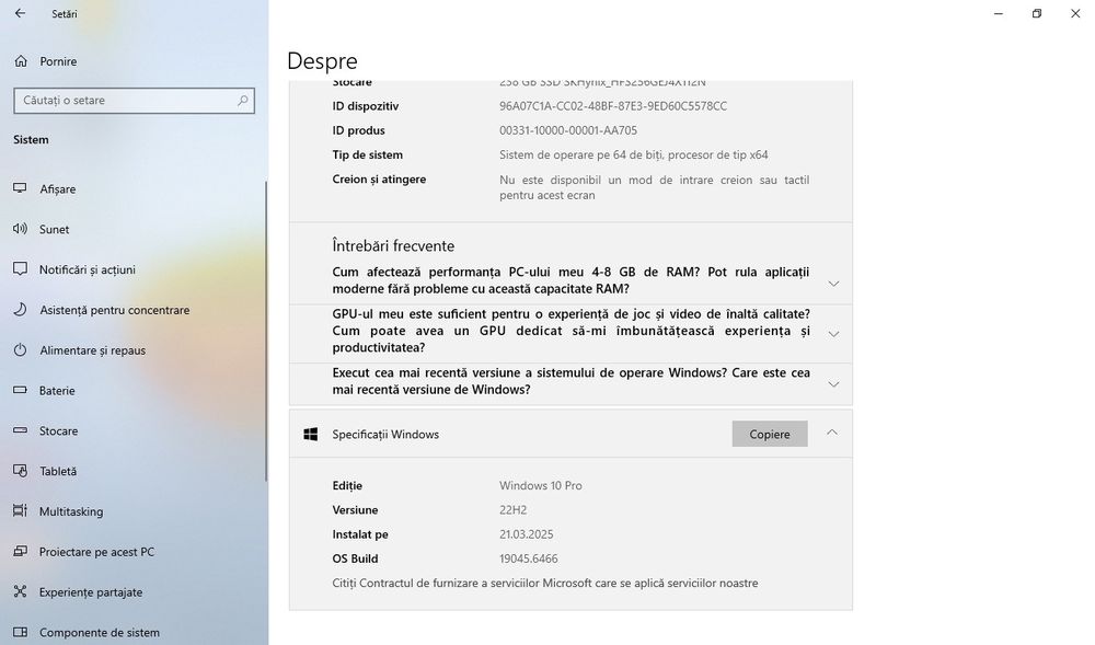 Laptop Lenovo de vânzare