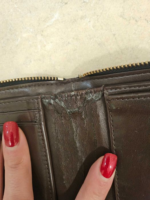 Дамски кожен портфейл Coach