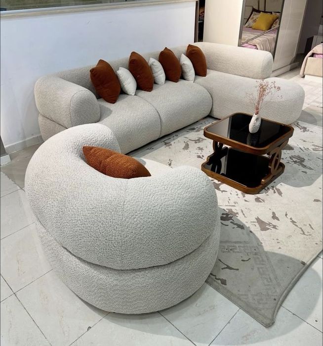 Раскладной диван и кресло на заказ