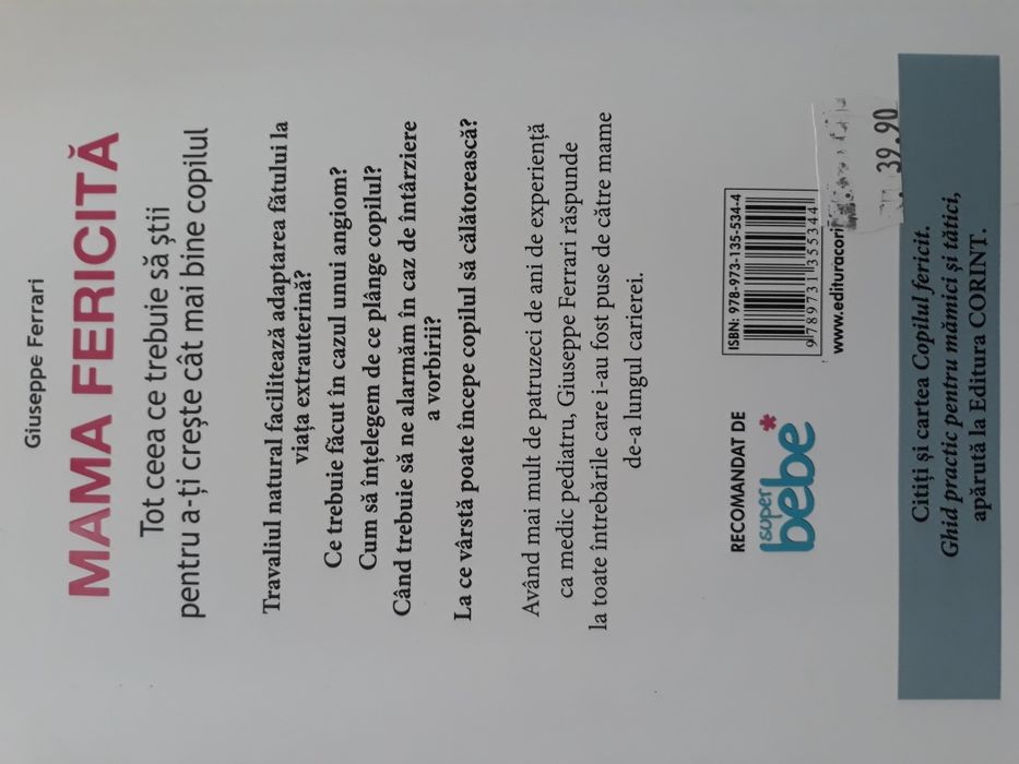 Carte de bucate pentru  copii, Mama fericita