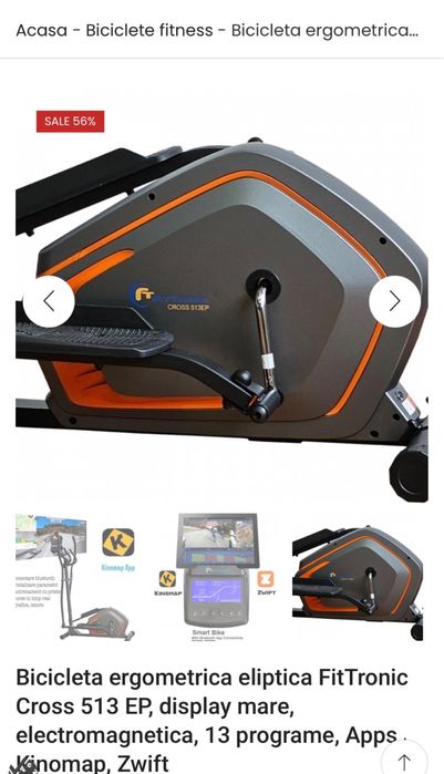 Bicicleta ergometrica eliptica