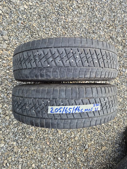 Vând cauciucuri 205/65/16 C M+S 2 buc imp Germania
