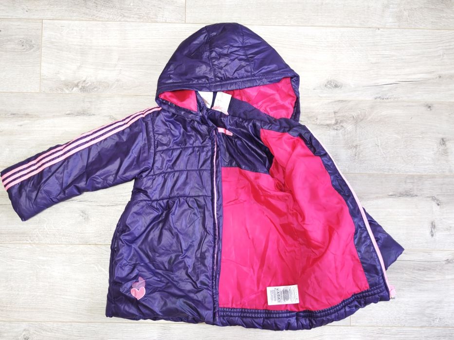 Детская куртка для девочки adidas на 4-6 лет