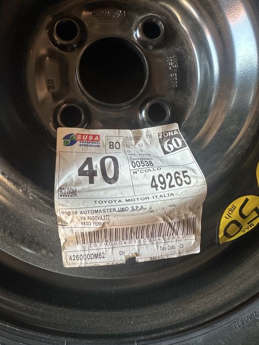 Roata Rezerva Toyota Yaris, Aygo, Aygo X