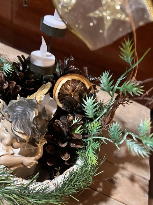 Decoratiuni Craciun , cos Craciun , hand-made