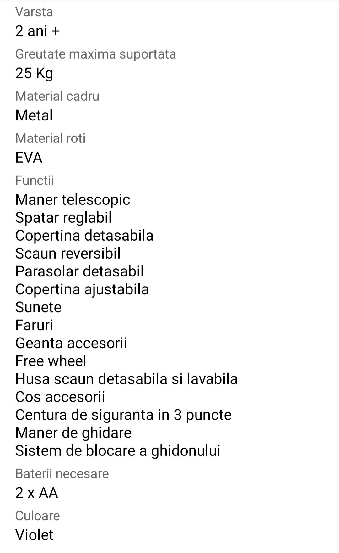 Vand tricicleta Coccolle