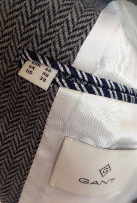Ново Gant Herringbone мъжко сако/блейзър М/48