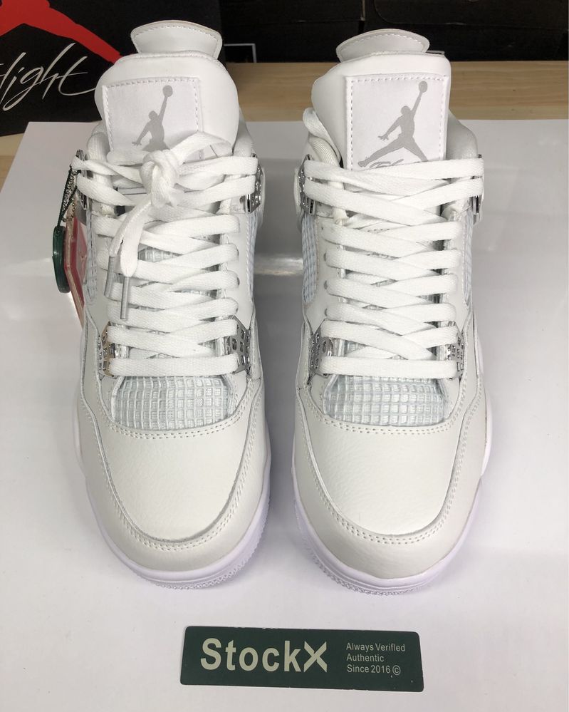 White Air Jordan 4 Retro Pure Money White Money Jordan 4 Pure Money