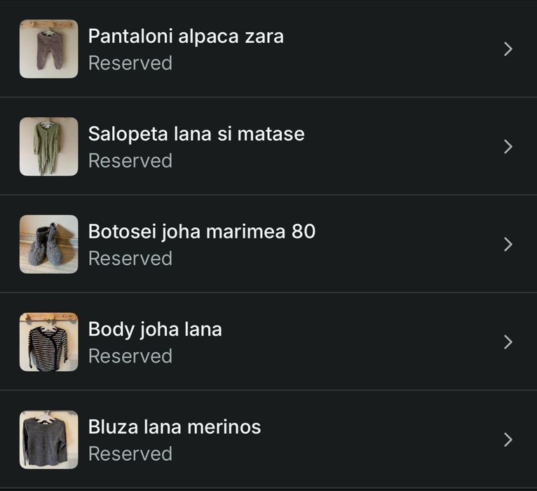 Lot haine din lana