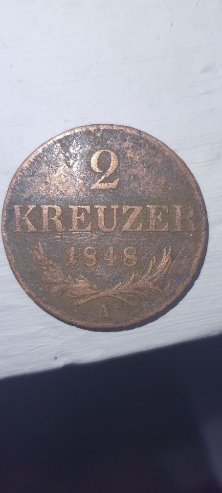 Moneda cupru 2 kreuzer