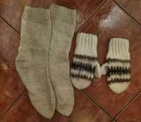 Set mănuși plus ciorapi din lână