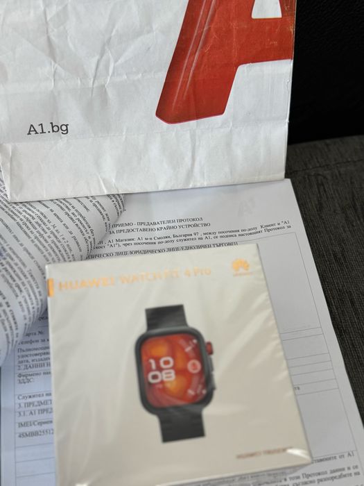 КАТО НОВ Huawei Watch Fit 4 Pro BT А1 Гаранция 2г Black Черен