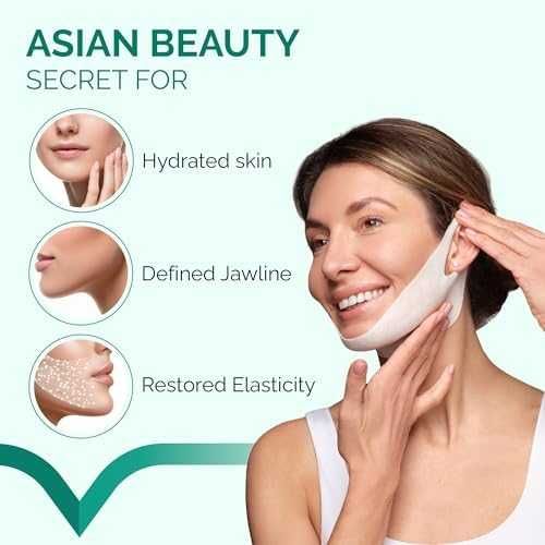 Нов комплект Стягаща маска за лице с колаген алое вера 15 броя красота