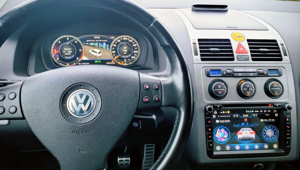 Ceas digital pentru VW Caddy Touran Transportor T6 EOS Sharan Golf