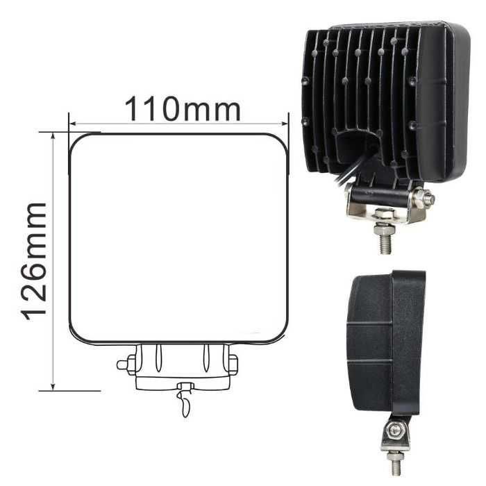 108W LED ЛЕД Диоден Фар Работна Лампа Прожектор Задна Светлина