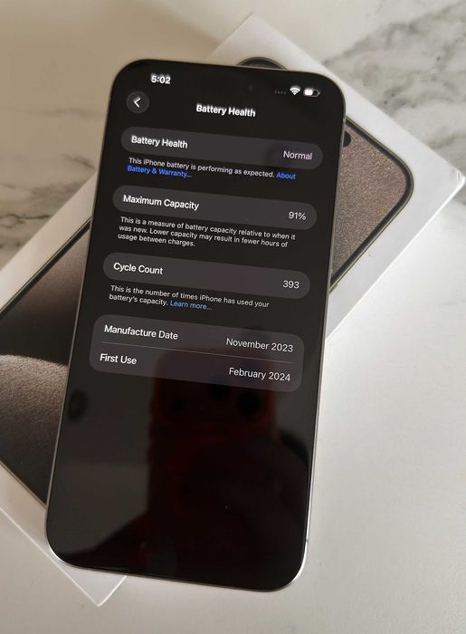iPhone 15 Pro Max, 256GB, Natural Titanium