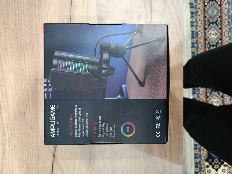 Микрофон Fifine A6V AmpliGame — идеален для стримов игр и записи звука