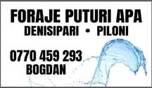 Foraje puțuri,denisipări piloni de sustinere
