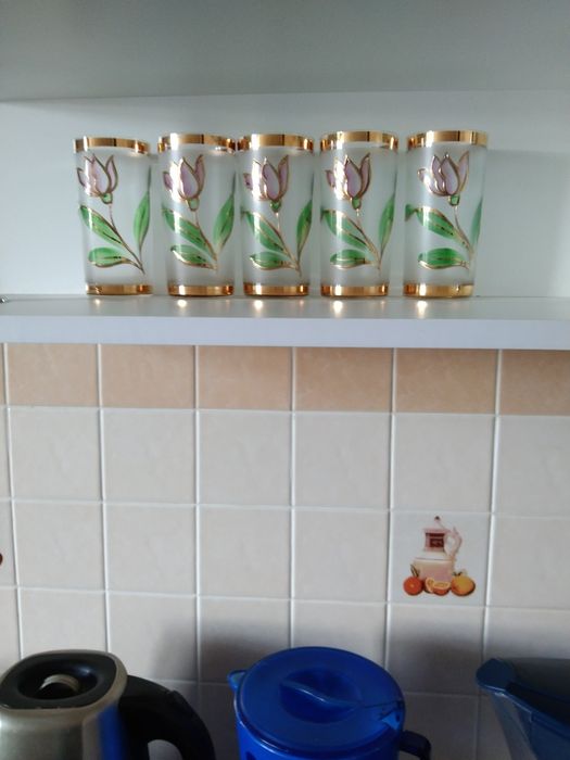 Продам стаканы чешское богемское стекло