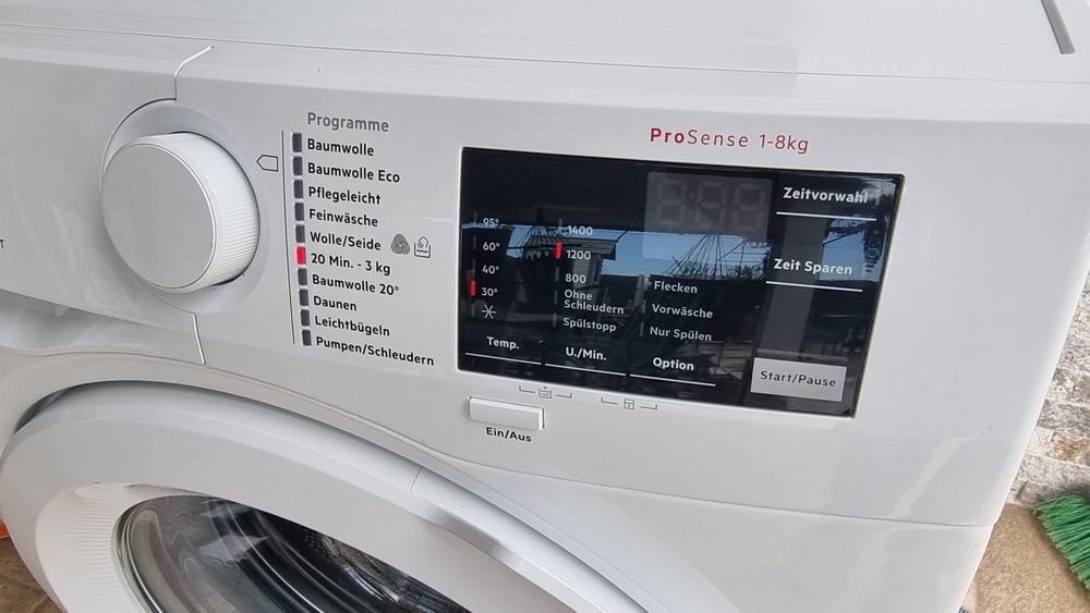 Masina de spalat rufe AEG seria 6000 L6FBA51480, Clasa AProSense, 8 kg