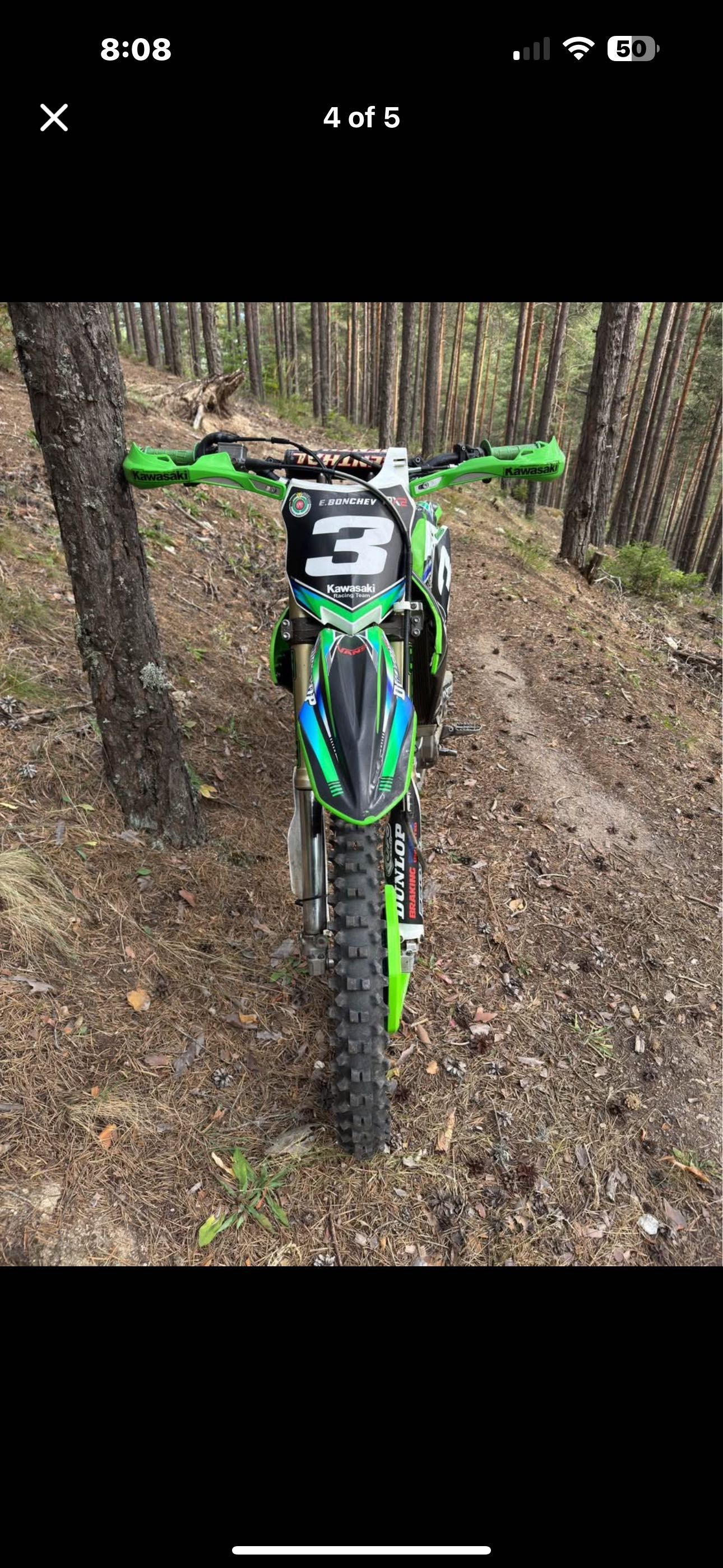 Kawasaki kx250f 2008