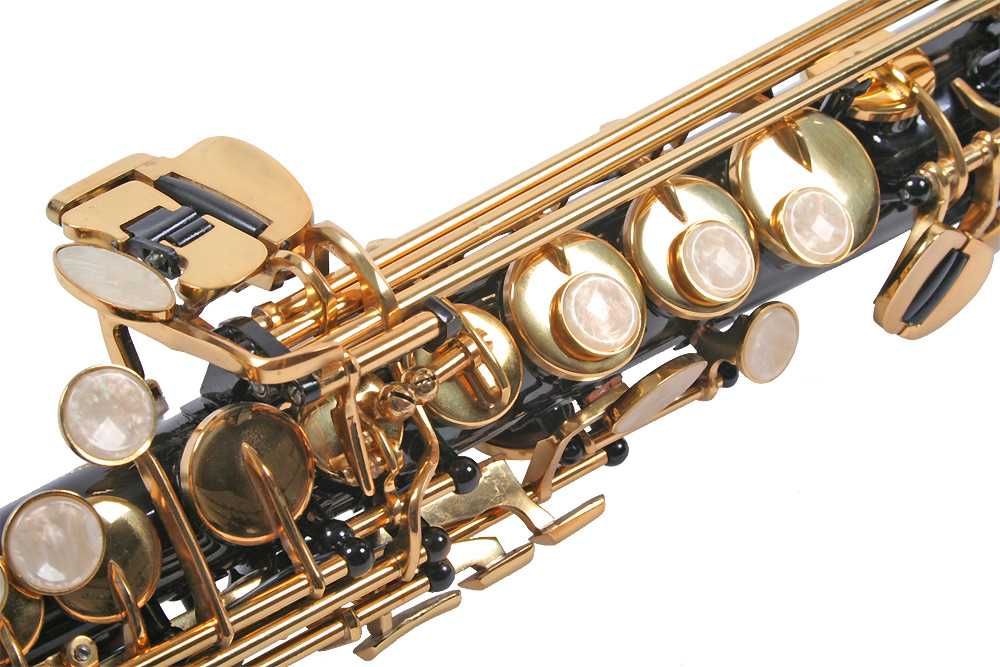 Saxofon Sopran NOU Karl Glaser Saxophone drept Si b Negru+Auriu