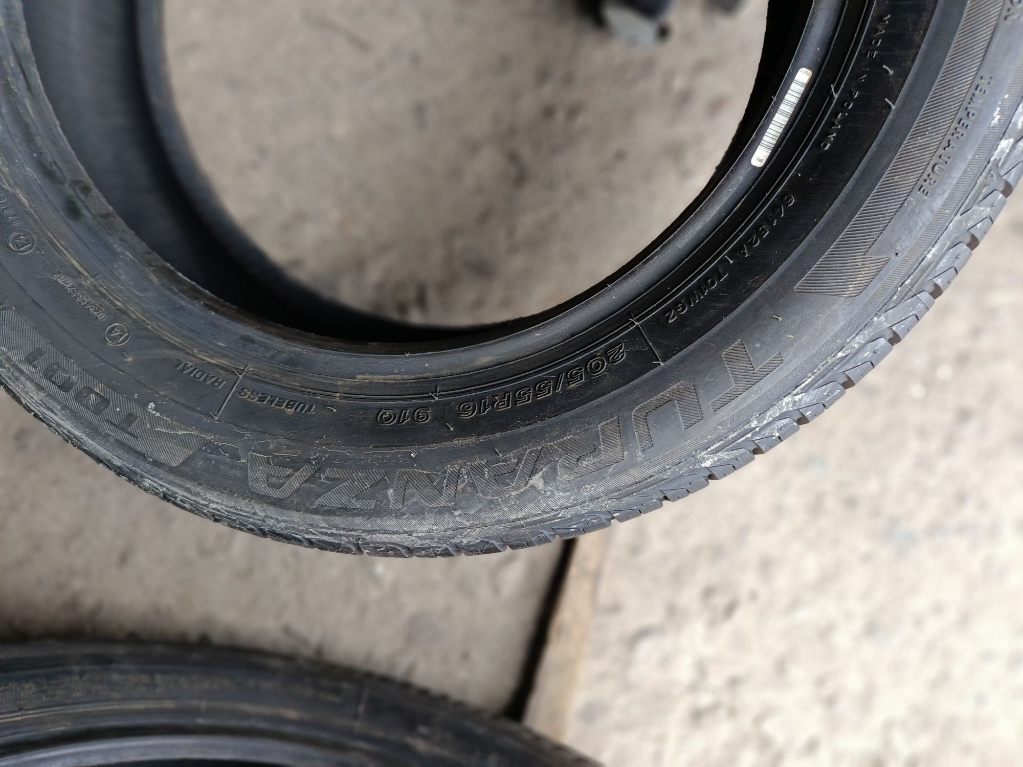 Като нови -16цола-205/55-1бр.-90лв."BRIDGESTONE"-летни