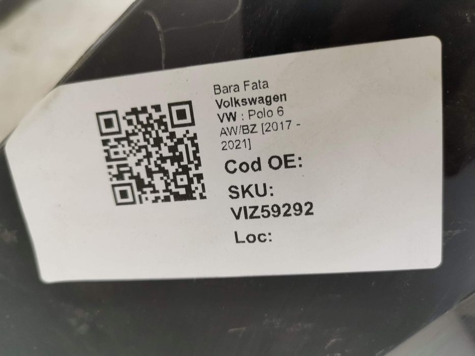 Предна броня Фолксваген / Volkswagen VW Polo 6 AW/BZ [ - ] Оригинална,