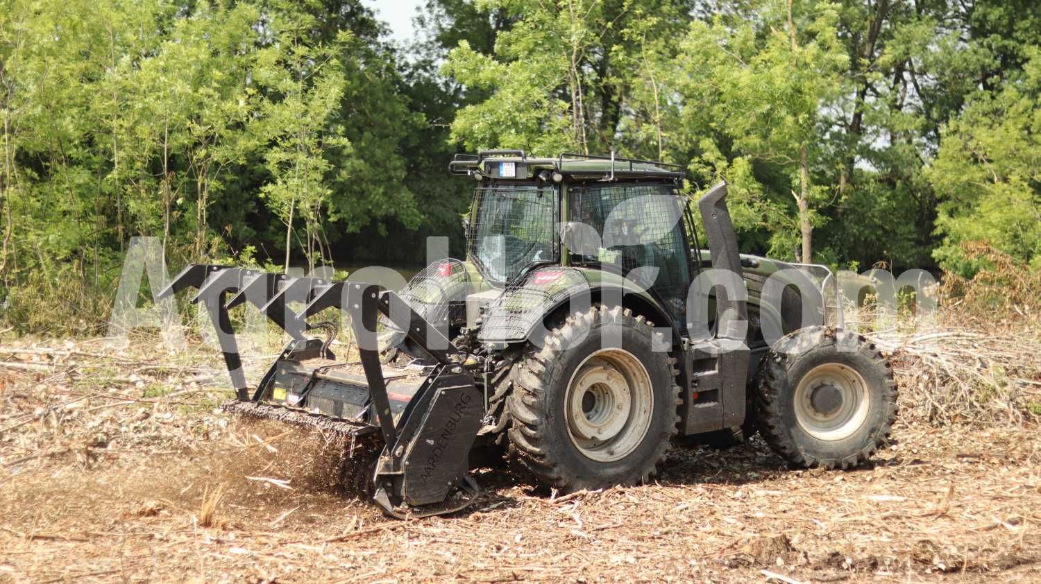 Tocatoare forestiera de 225 cm cu dinți ficși / Black Grizzly