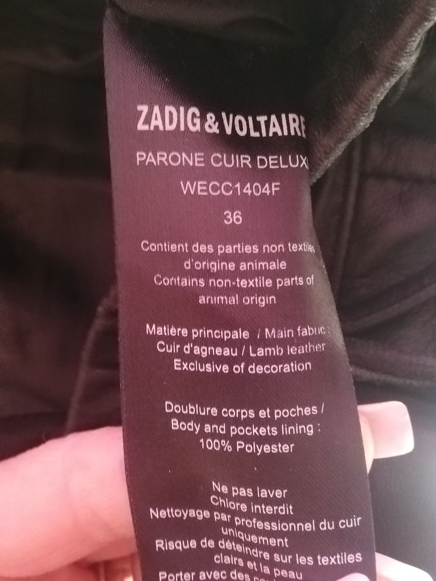 Pantaloni piele Zadig&Voltaire marimea 36