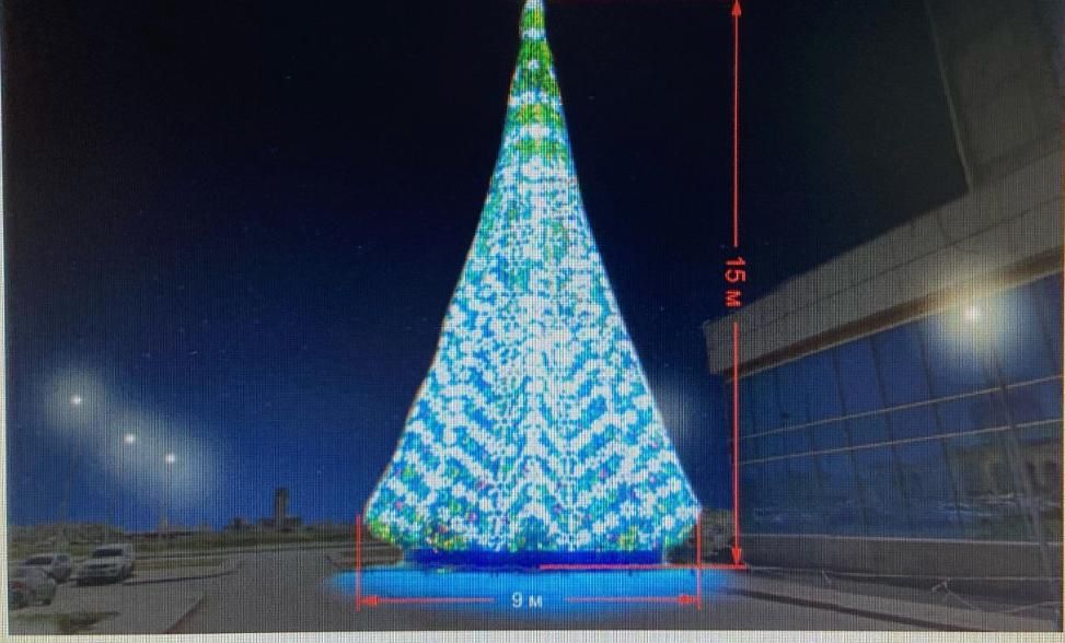 Елка новогодняя 18 метров