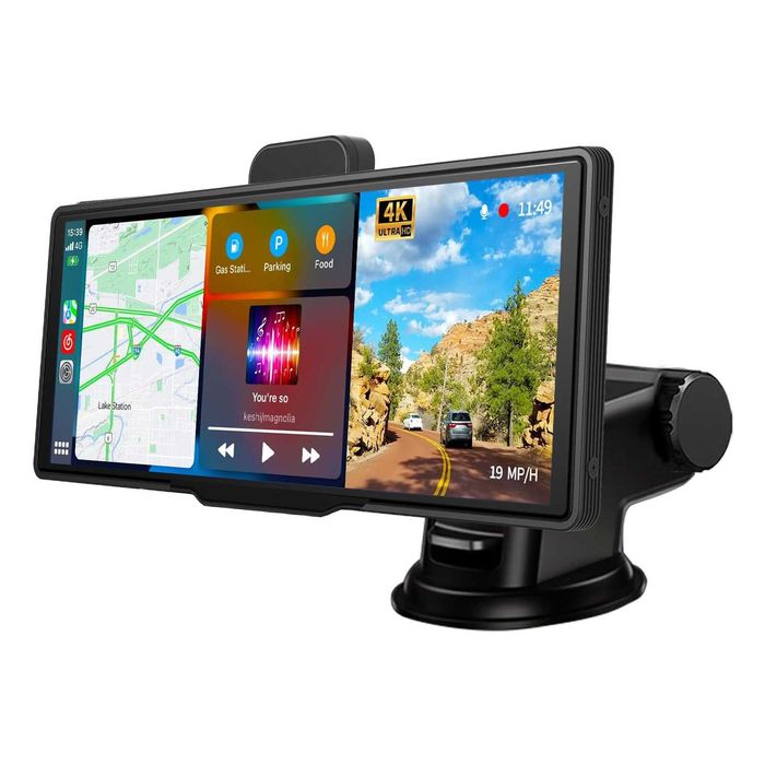 Navigatie auto portabila Universala ecran 10 Apple Carplay 4k card 64