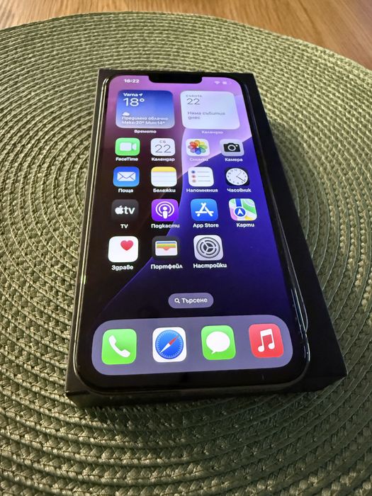 iPhone 13 Pro Black 128GB-Като нов 100% батерия
